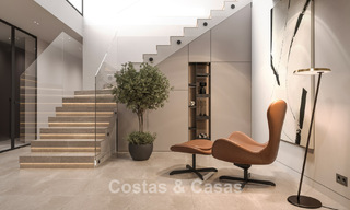 Lujosas villas sobre plano con vistas despejadas al mar en venta en Mijas, Costa del Sol 780090 