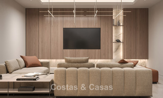 Lujosas villas sobre plano con vistas despejadas al mar en venta en Mijas, Costa del Sol 780091 