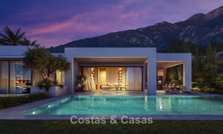 Lujosas villas sobre plano con vistas despejadas al mar en venta en Mijas, Costa del Sol 780099 