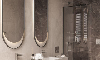 Lujosas villas sobre plano con vistas despejadas al mar en venta en Mijas, Costa del Sol 780105 