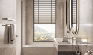 Lujosas villas sobre plano con vistas despejadas al mar en venta en Mijas, Costa del Sol 780107 