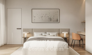 Lujosas villas sobre plano con vistas despejadas al mar en venta en Mijas, Costa del Sol 780108 
