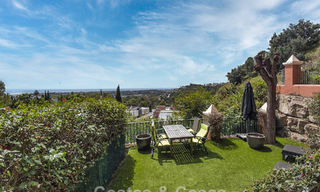 Apartamento con jardín y vistas panorámicas al mar en venta en Benahavis - Marbella 780218 