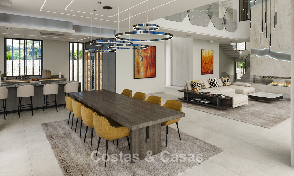 2 sofisticadas villas de nueva construcción con vistas al mar en venta cerca de servicios en la famosa Milla de Oro de Marbella 780240