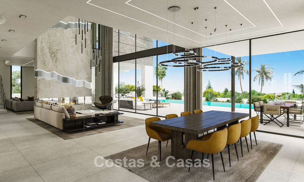 2 sofisticadas villas de nueva construcción con vistas al mar en venta cerca de servicios en la famosa Milla de Oro de Marbella 780248