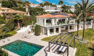Villa mediterránea contemporánea con toques modernos en venta en la Milla de Oro de Marbella 780417 