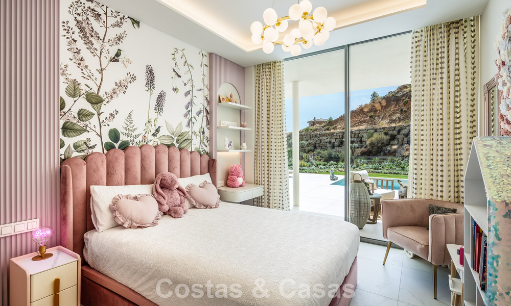 Apartamento nuevo en venta con vistas a la montaña y al mar en un complejo de alta gama en Benalmádena, Costa del Sol 780585