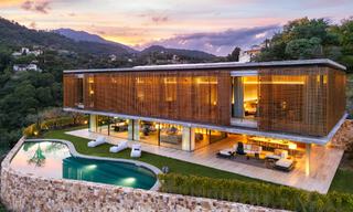 Villa de lujo de última generación con impresionantes vistas en venta en el exclusivo El Madroñal, Benahavis - Marbella 780610 
