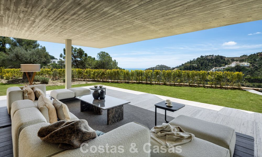 Villa de lujo de última generación con impresionantes vistas en venta en el exclusivo El Madroñal, Benahavis - Marbella 780628