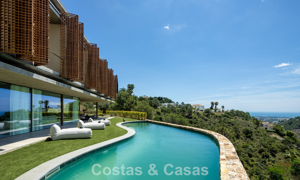 Villa de lujo de última generación con impresionantes vistas en venta en el exclusivo El Madroñal, Benahavis - Marbella 780632