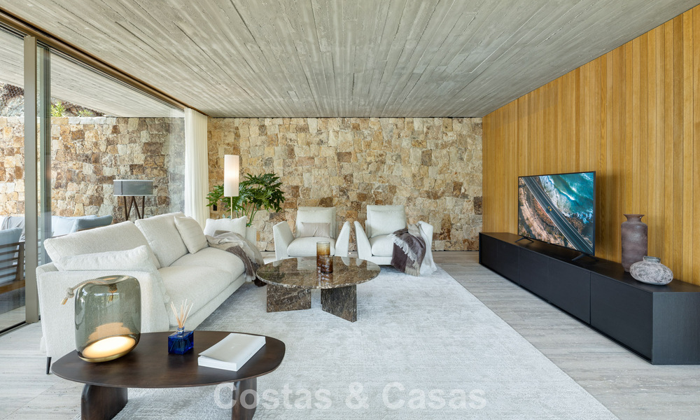 Villa de lujo de última generación con impresionantes vistas en venta en el exclusivo El Madroñal, Benahavis - Marbella 780634