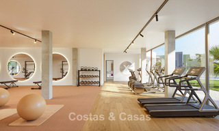 Apartamentos en primera línea de golf con vistas al mar en venta en un complejo de lujo en Mijas, Costa del Sol 780593 