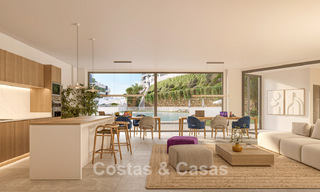 Apartamentos en primera línea de golf con vistas al mar en venta en un complejo de lujo en Mijas, Costa del Sol 780595 