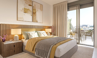 Apartamentos en primera línea de golf con vistas al mar en venta en un complejo de lujo en Mijas, Costa del Sol 780601 