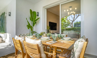 Apartamento reformado de 3 dormitorios con jardín a poca distancia de Puerto Banús en Nueva Andalucía, Marbella 780668 