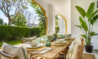 Apartamento reformado de 3 dormitorios con jardín a poca distancia de Puerto Banús en Nueva Andalucía, Marbella 780670 