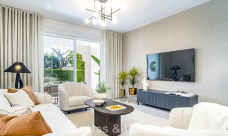 Apartamento reformado de 3 dormitorios con jardín a poca distancia de Puerto Banús en Nueva Andalucía, Marbella 780676 