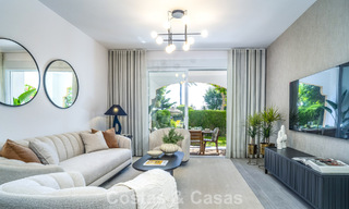 Apartamento reformado de 3 dormitorios con jardín a poca distancia de Puerto Banús en Nueva Andalucía, Marbella 780681 