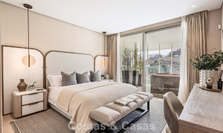 Apartamento superior con jardín y vistas panorámicas al mar en venta en La Quinta, Marbella - Benahavis 780711 