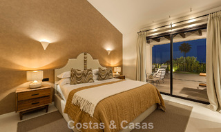 Villa de lujo de una sola planta, lista para entrar a vivir, en venta en el Valle del Golf de Nueva Andalucía, Marbella 780931 