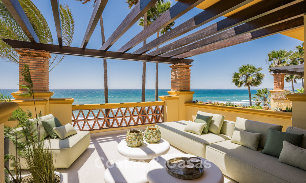 Lujoso apartamento de 3 dormitorios con vistas frontales al mar en venta al este de Marbella centro 780909