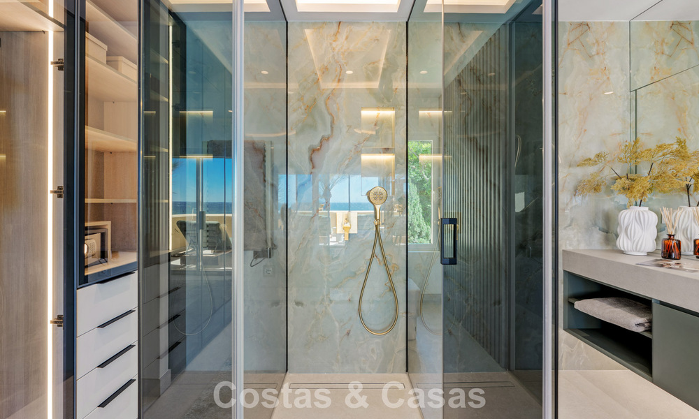Lujoso apartamento de 3 dormitorios con vistas frontales al mar en venta al este de Marbella centro 780918