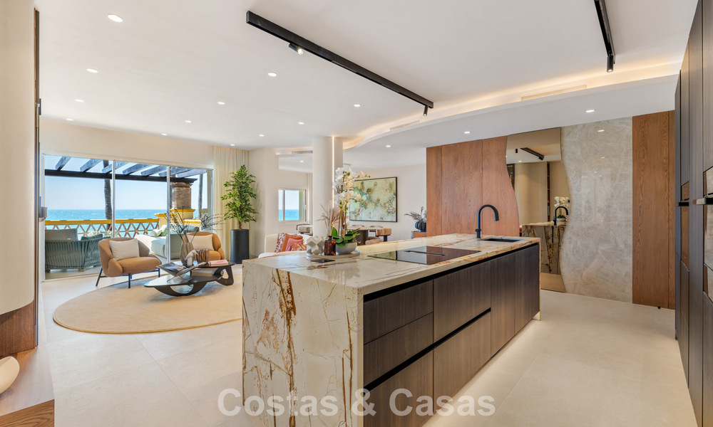 Lujoso apartamento de 3 dormitorios con vistas frontales al mar en venta al este de Marbella centro 780934
