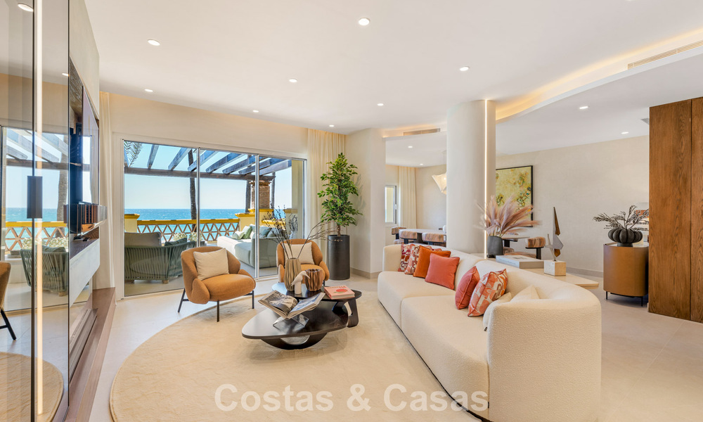 Lujoso apartamento de 3 dormitorios con vistas frontales al mar en venta al este de Marbella centro 780940
