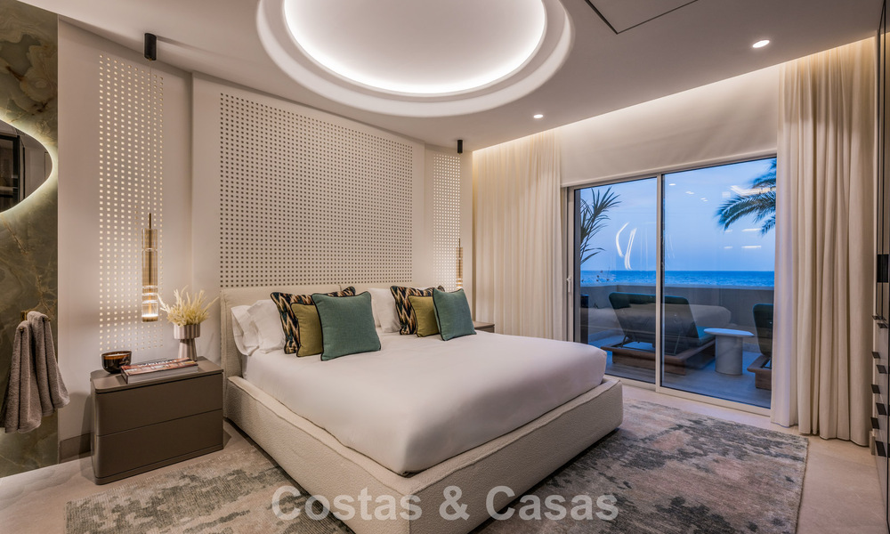 Lujoso apartamento de 3 dormitorios con vistas frontales al mar en venta al este de Marbella centro 780965