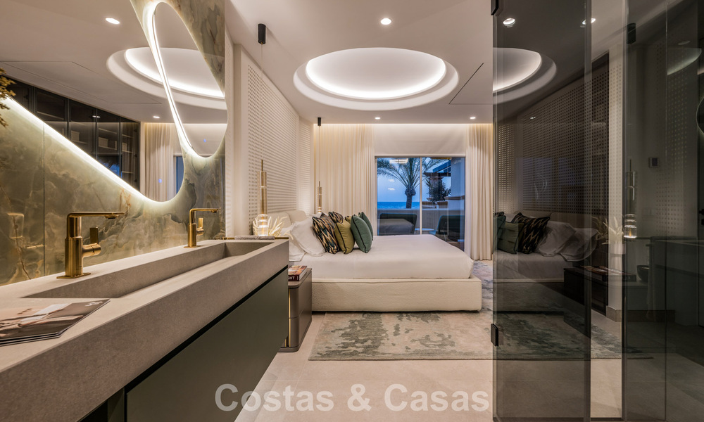 Lujoso apartamento de 3 dormitorios con vistas frontales al mar en venta al este de Marbella centro 780969