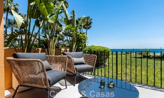 Apartamento de playa listo para entrar a vivir con impresionantes vistas al mar en venta en la zona oeste de Estepona 781075 