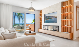 Apartamento de playa listo para entrar a vivir con impresionantes vistas al mar en venta en la zona oeste de Estepona 781081 