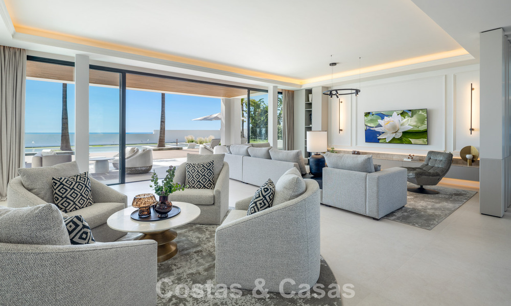 Exclusiva villa de lujo con arquitectura andaluza moderna en venta con vistas panorámicas al mar en Marbella - Benahavís 781208