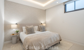 Exclusiva villa de lujo con arquitectura andaluza moderna en venta con vistas panorámicas al mar en Marbella - Benahavís 781212 
