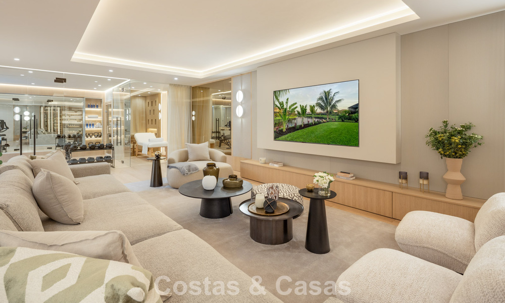 Exclusiva villa de lujo con arquitectura andaluza moderna en venta con vistas panorámicas al mar en Marbella - Benahavís 781214