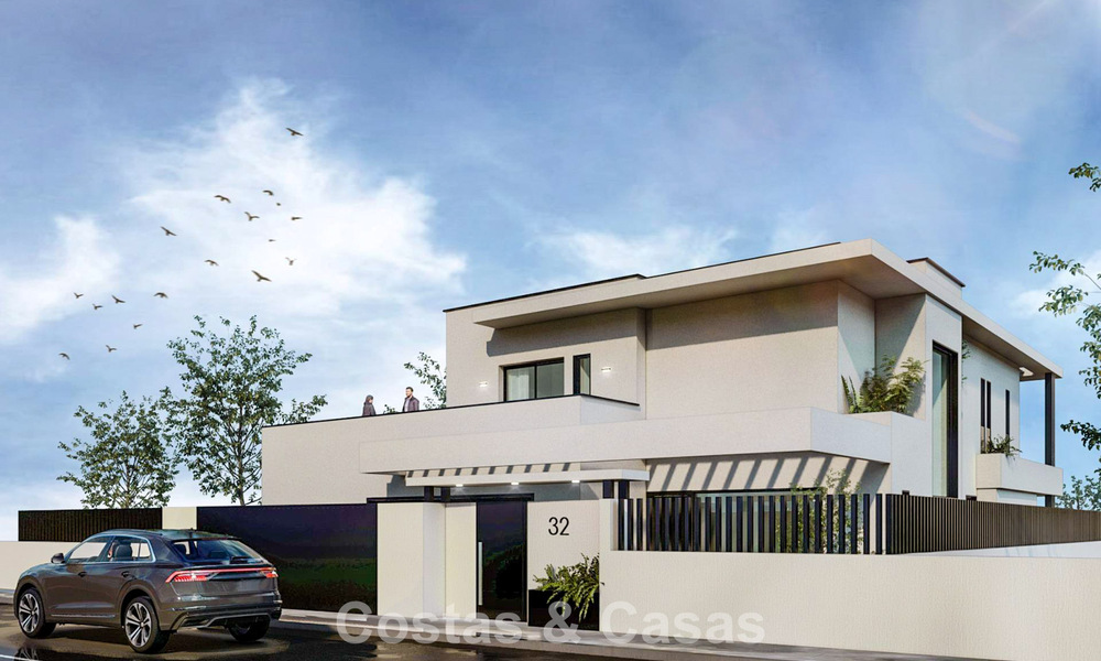 Villa contemporánea de nueva construcción en venta en un popular entorno de golf en Mijas, Costa del Sol 781156
