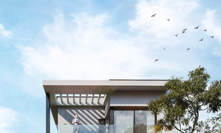 Villa contemporánea de nueva construcción en venta en un popular entorno de golf en Mijas, Costa del Sol 781157 