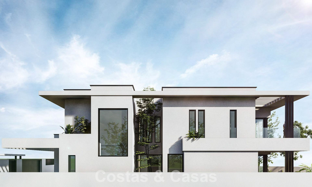 Villa contemporánea de nueva construcción en venta en un popular entorno de golf en Mijas, Costa del Sol 781158