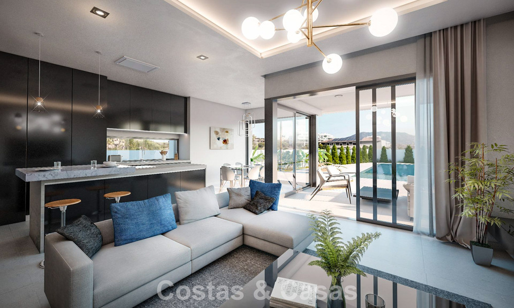 Villa contemporánea de nueva construcción en venta en un popular entorno de golf en Mijas, Costa del Sol 781159