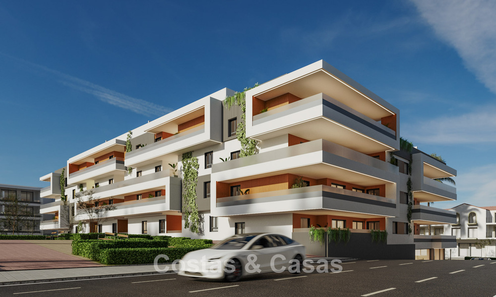 Nuevo proyecto con elegantes apartamentos en venta cerca del centro y la playa de San Pedro, Marbella 781150