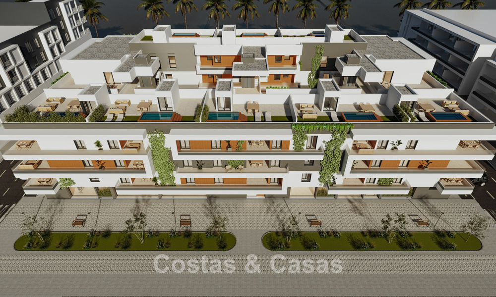 Nuevo proyecto con elegantes apartamentos en venta cerca del centro y la playa de San Pedro, Marbella 781151