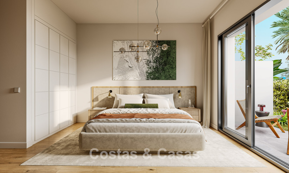 ¡Lanzamiento! Modernos apartamentos sobre plano con vistas al mar en venta en Casares Costa, Costa del Sol 781131