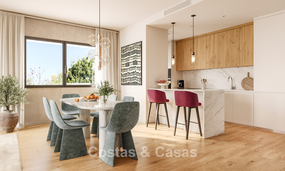 ¡Lanzamiento! Modernos apartamentos sobre plano con vistas al mar en venta en Casares Costa, Costa del Sol 781134