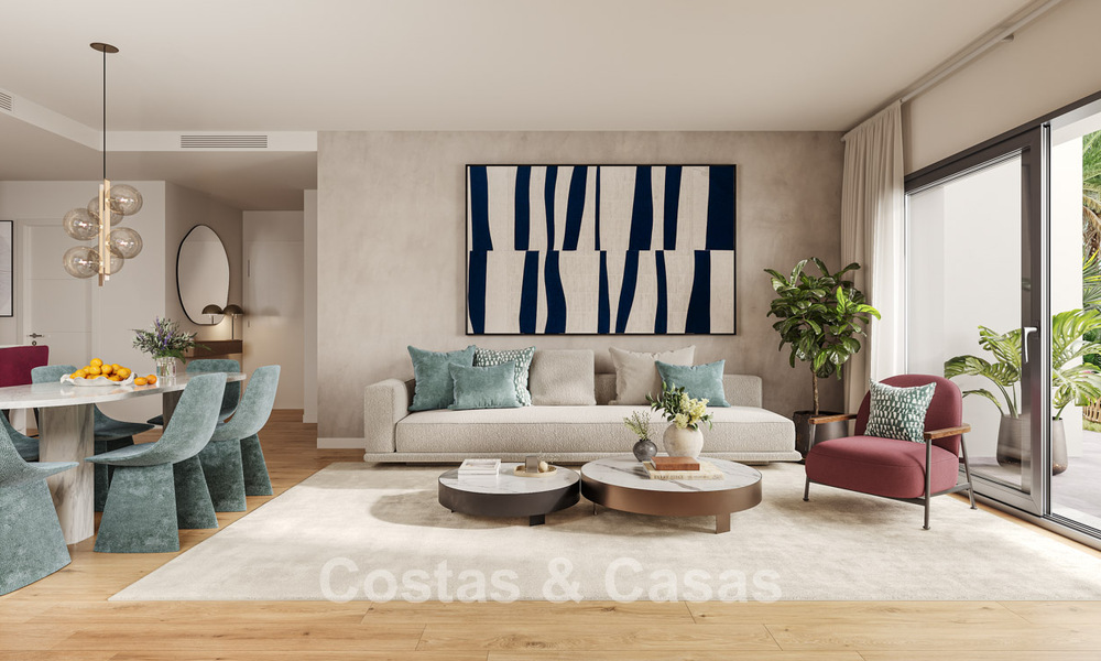 ¡Lanzamiento! Modernos apartamentos sobre plano con vistas al mar en venta en Casares Costa, Costa del Sol 781136