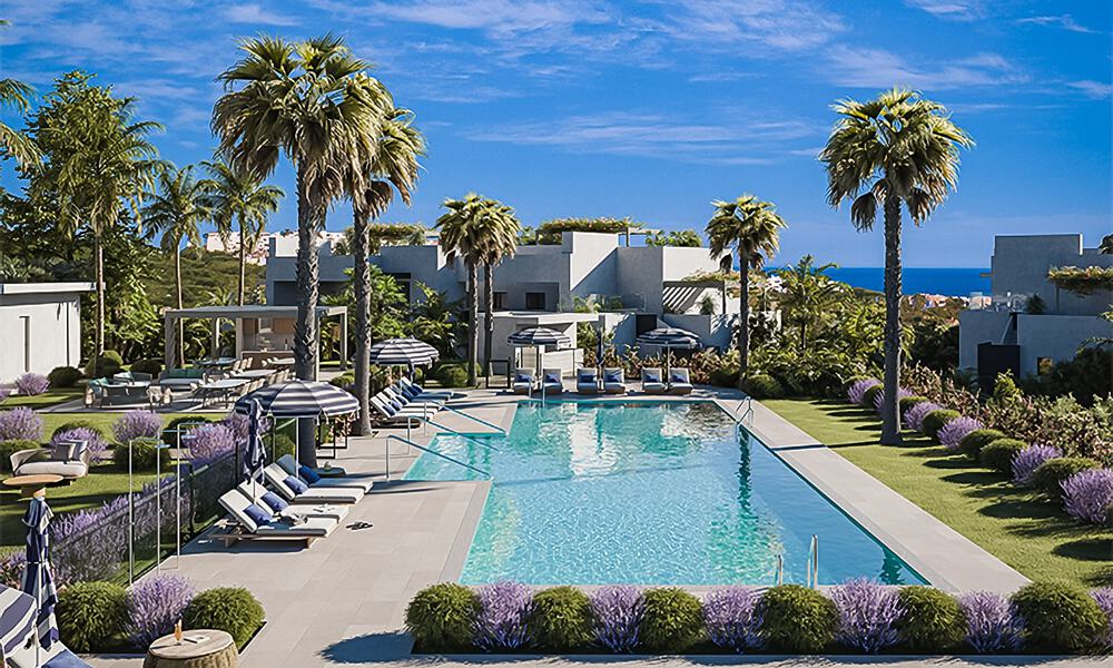 ¡Lanzamiento! Modernos apartamentos sobre plano con vistas al mar en venta en Casares Costa, Costa del Sol 788228