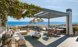 ¡Lanzamiento! Modernos apartamentos sobre plano con vistas al mar en venta en Casares Costa, Costa del Sol 788229 