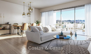 Apartamentos nuevos con vistas al mar en venta a un paso del campo de golf en La Cala de Mijas, Costa del Sol 781160 