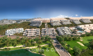 Apartamentos nuevos con vistas al mar en venta a un paso del campo de golf en La Cala de Mijas, Costa del Sol 781164 