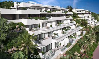 Nuevos apartamentos de lujo con vistas al mar en venta cerca del campo de golf en La Cala de Mijas, Costa del Sol 781170 