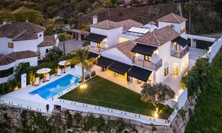 Villa de lujo lista para entrar a vivir con arquitectura española contemporánea y vistas al mar en venta en Marbella - Benahavís 781380 